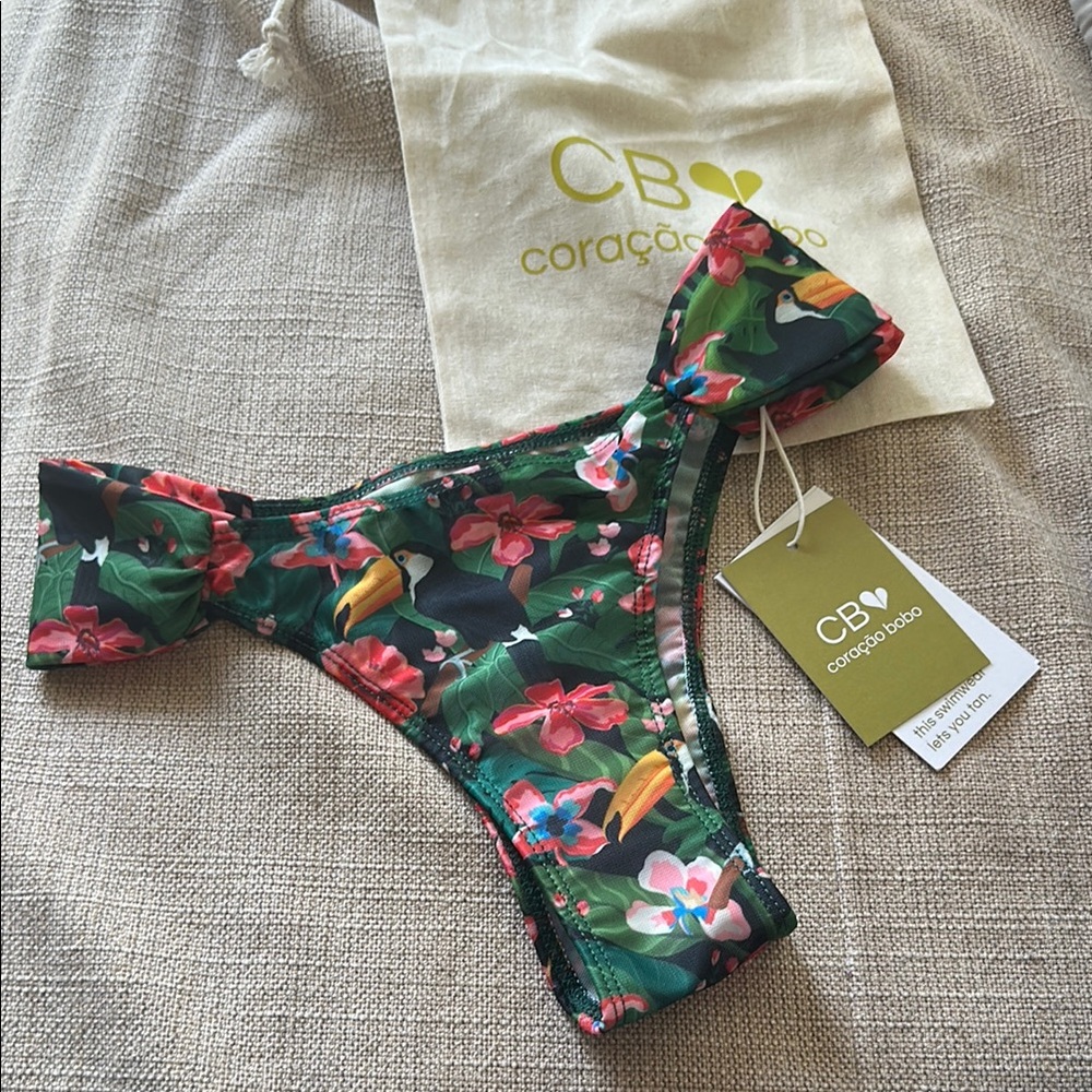 Toucan Floral Bikini Bottom